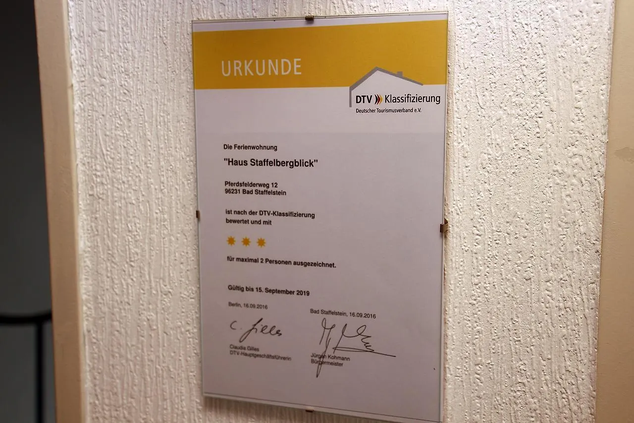 באד שטפלשטיין Ferienwohnung Haus Staffelbergblick דירה